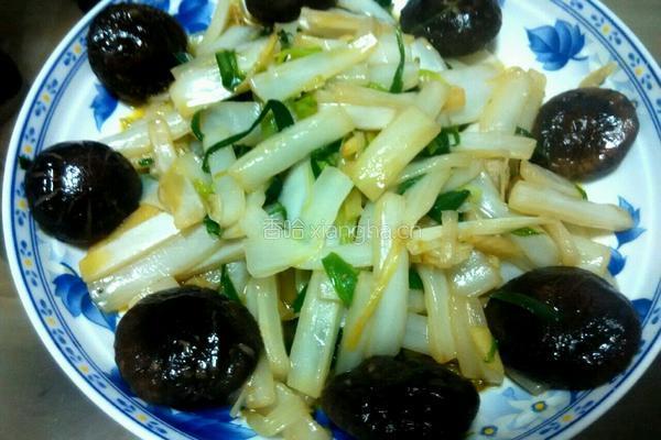 冬菇炒白菜的做法图解7
