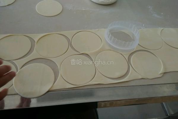 马蹄叶香菇粉丝油渣饺子的做法图解8