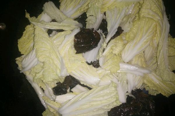 黑木耳烧大白菜的做法图解6