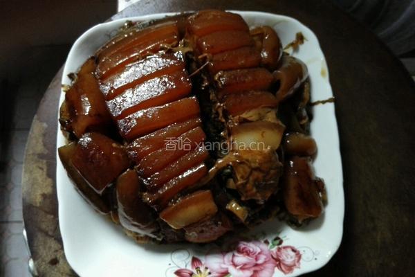 梅菜扣肉+猪皮的做法图解11
