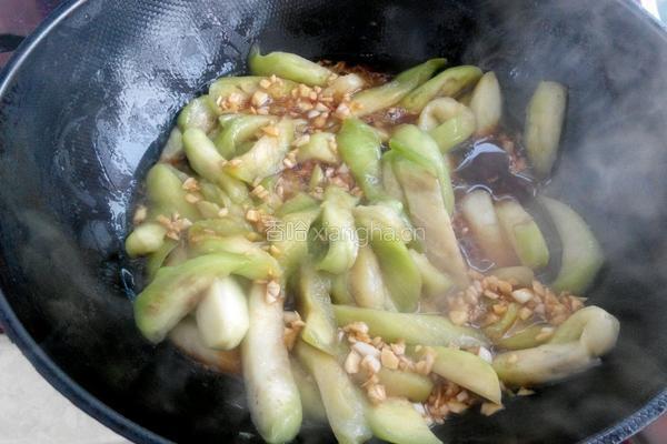 红烧茄条的做法图解5