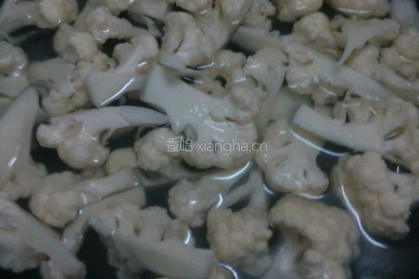 花菜肉片的做法图解2