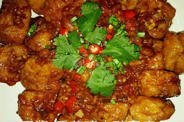 黄豆酱-香菇鸡肉酿豆腐的做法图解21