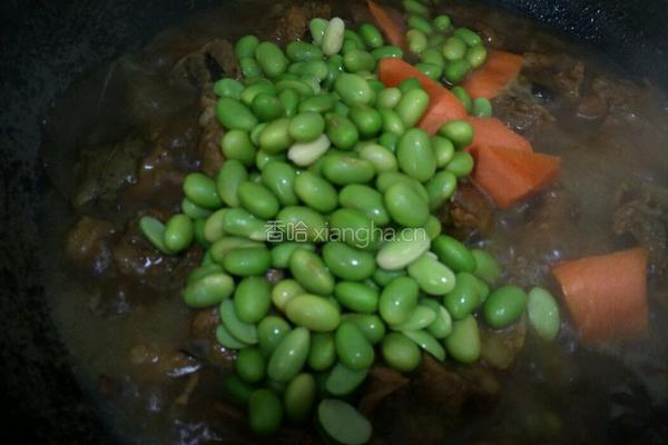胡萝卜毛豆烧排骨的做法图解8