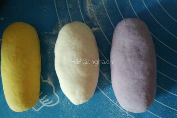 牛奶南瓜，牛奶紫薯，牛奶麦芯粉，罗卜鲜肉包子的做法图解3