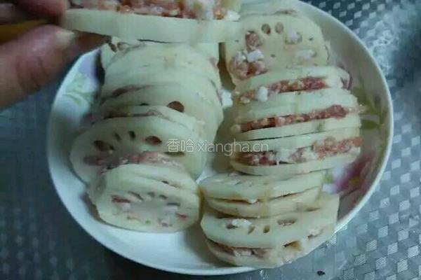 莲藕盒子的做法图解3