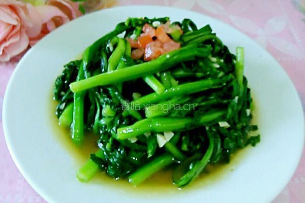 蒜蓉菜心的做法图解6