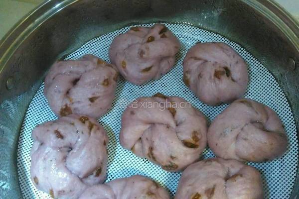 紫薯提子馒头的做法图解6