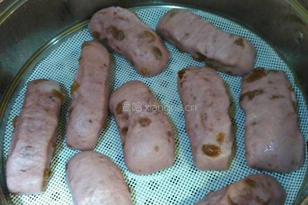 紫薯提子馒头的做法图解7