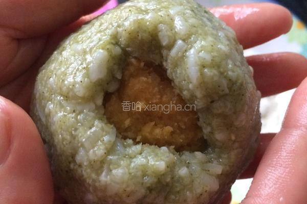 红薯椰蓉抹茶糍团的做法图解8