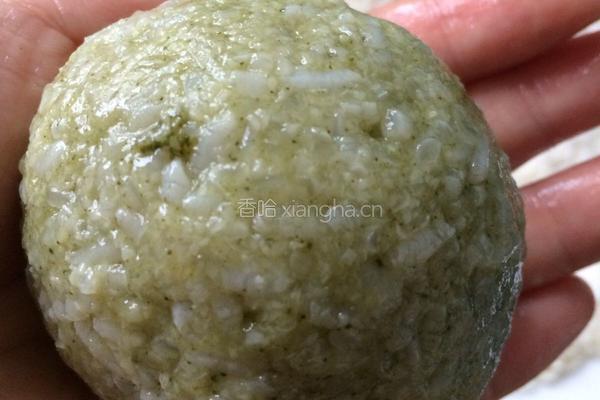 红薯椰蓉抹茶糍团的做法图解9