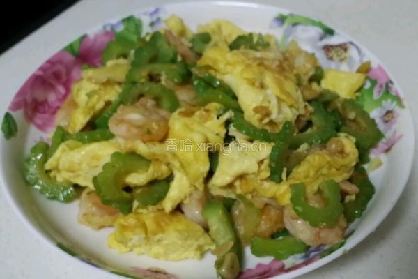 苦瓜虾仁鸡蛋的做法图解4