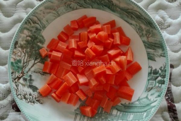 胡萝卜炒菠菜的做法图解3