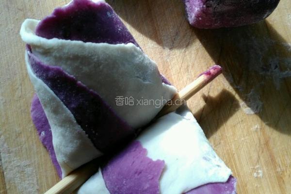 双色紫薯花馒头的做法图解10
