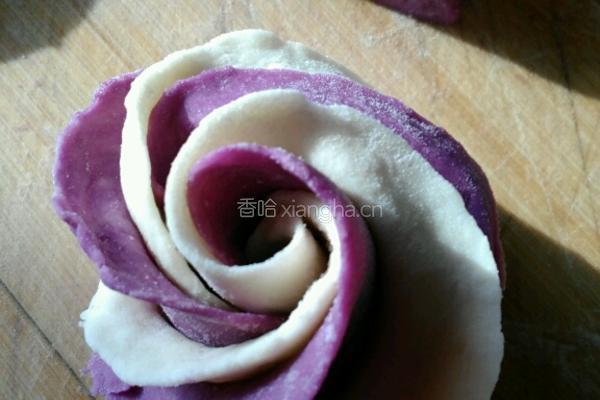 双色紫薯花馒头的做法图解12