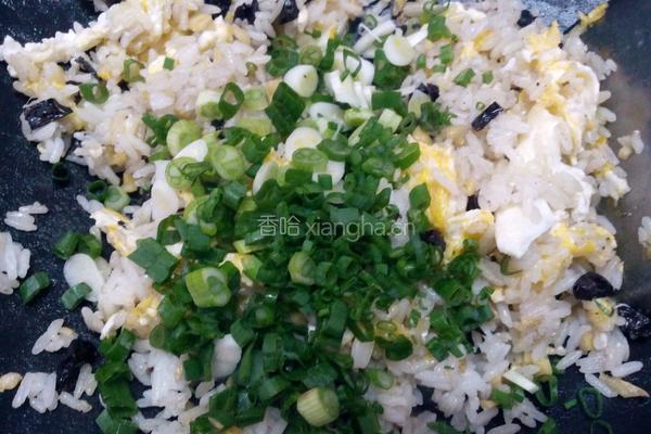 姜葱榄角炒蛋饭的做法图解8