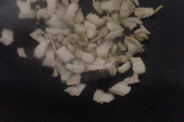 猪肉炒豆饼的做法图解4