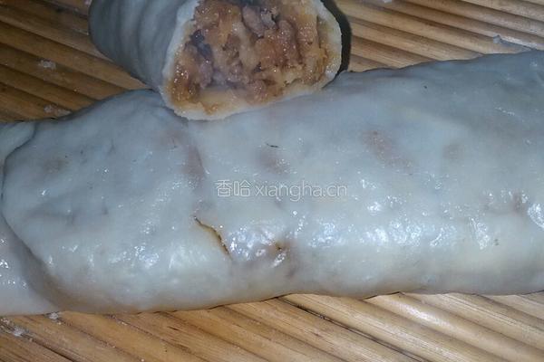 南瓜肉沫菜卷的做法图解5