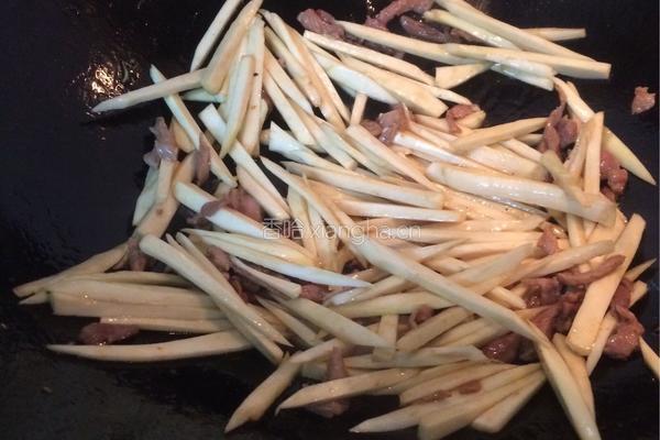 茭白肉丝的做法图解6