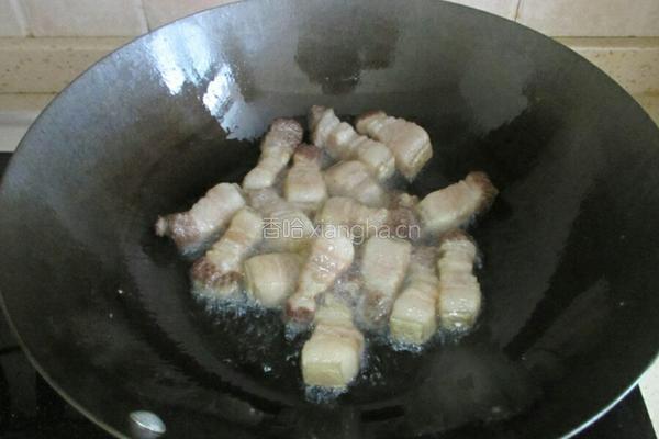 干豆角烧五花肉的做法图解4