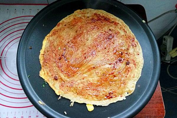 杂粮鸡蛋饼的做法图解7