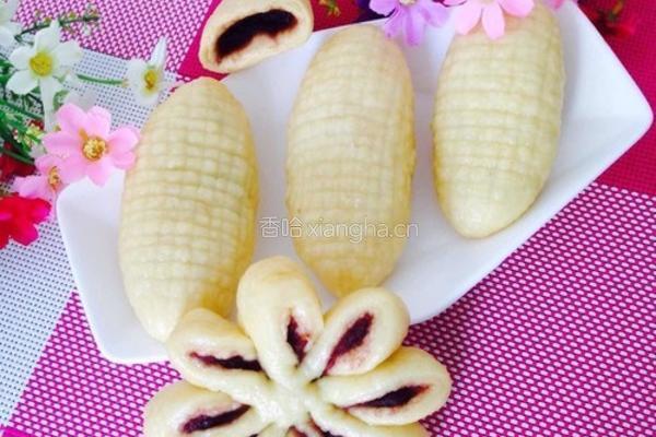 玉米豆沙饼的做法图解19