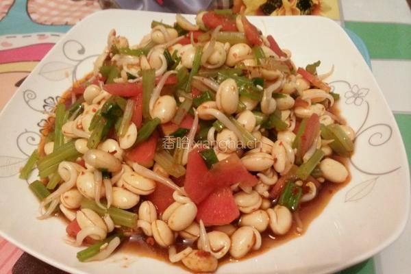 凉拌豆芽小芹菜的做法图解5
