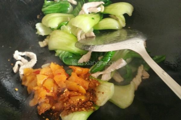 萝卜干肉丝炒粉的做法图解3