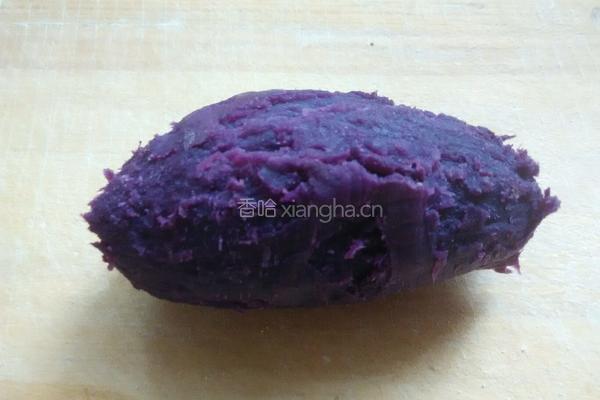 紫薯蝴蝶面的做法图解1
