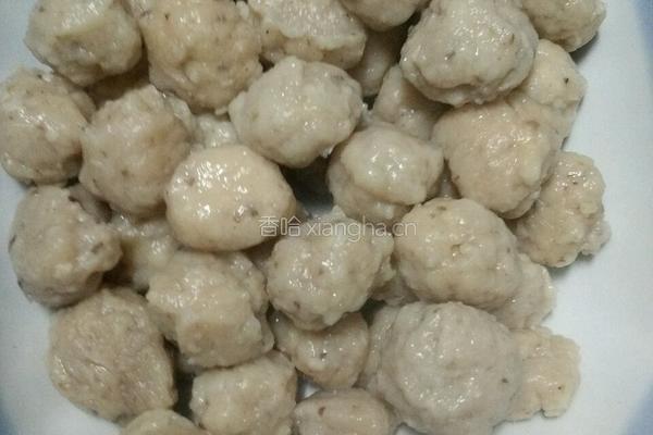 自制香茹贡丸的做法图解5