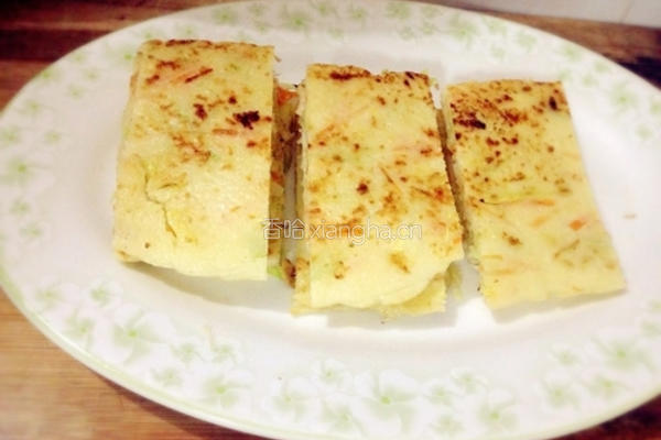 蔬菜鸡蛋饼的做法图解5
