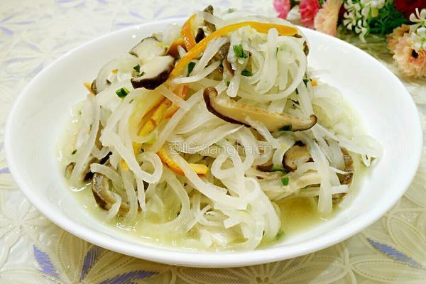 葱香白萝卜丝的做法图解7