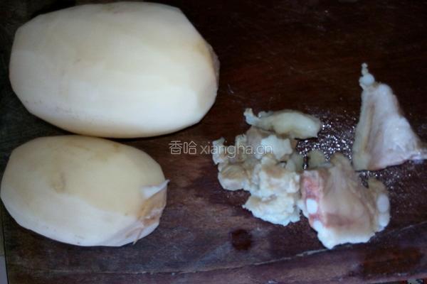 炒素藕的做法图解1