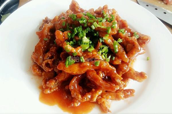 糖醋瘦肉的做法图解15