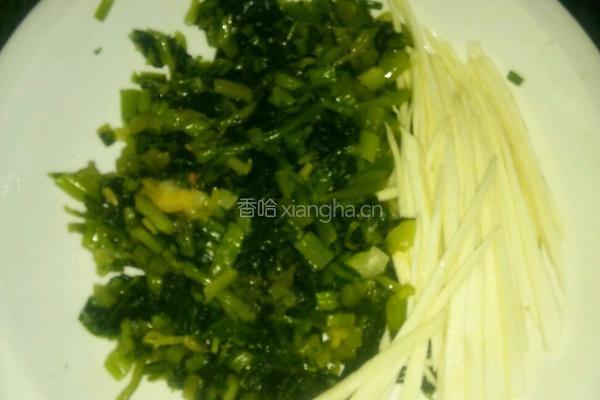 咸菜目鱼的做法图解3