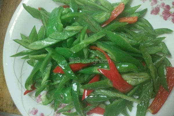 青椒炒肉丝的做法图解5