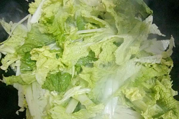 水煮白菜肉片的做法图解3