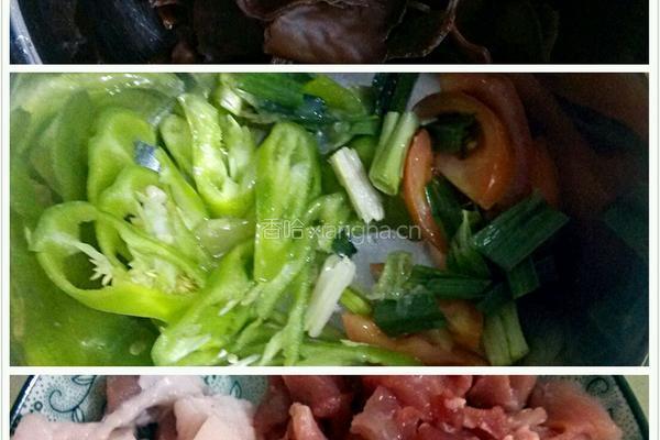 木耳炒肉的做法图解1
