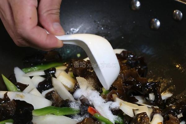 木耳炒山药的做法图解9