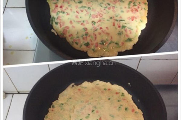 蔬菜鸡蛋饼的做法图解3