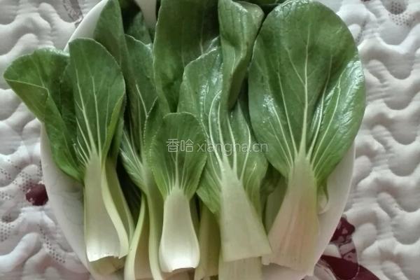 蒜蓉花生炒青菜的做法图解2