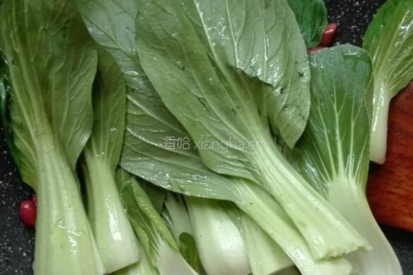 蒜蓉花生炒青菜的做法图解7