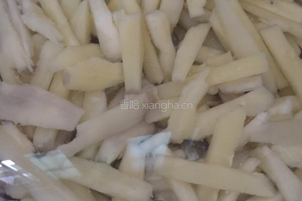 炒木薯的做法图解1
