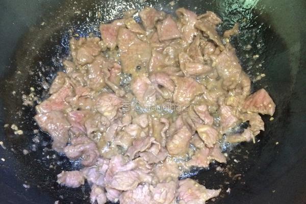 青椒炒牛肉的做法图解4