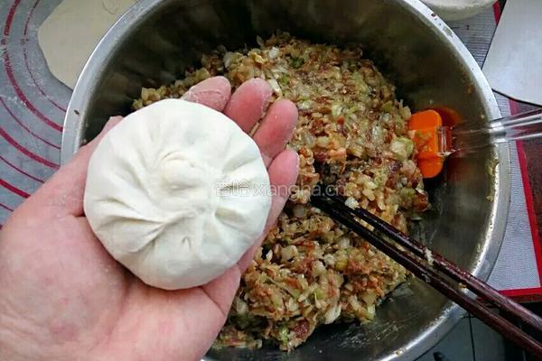 牛肉大白菜馅饼的做法图解9