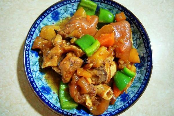 土豆焖猪脚的做法图解5