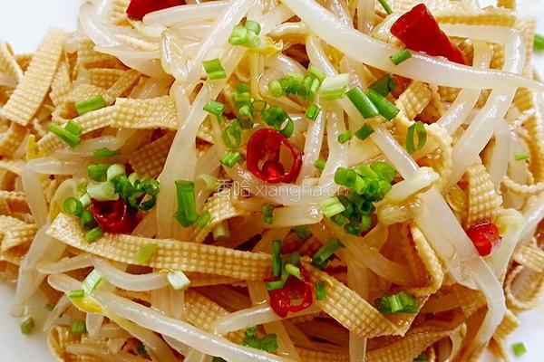 绿豆芽拌豆皮的做法图解6