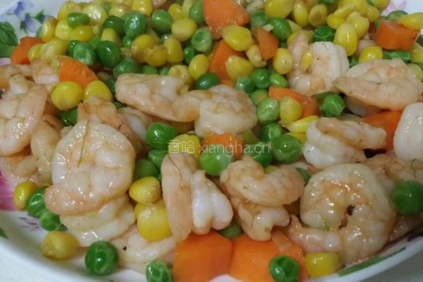 彩豆虾仁