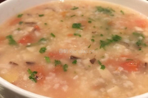 香菇番茄鸡肉粥的做法图解6