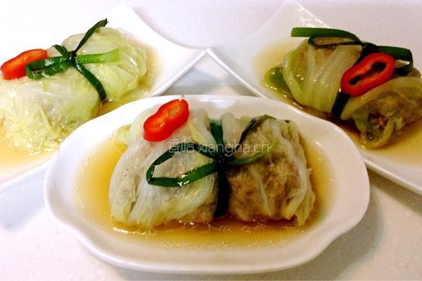 白菜肉卷的做法图解7